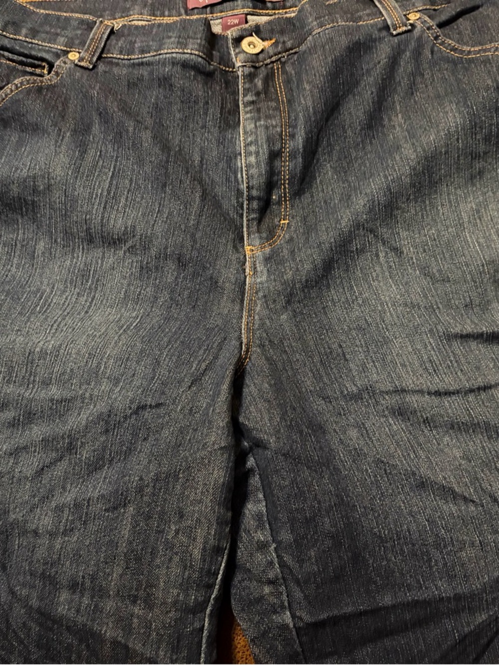 Gloria Vanderbilt Dark Blue Denim Bermuda Shorts